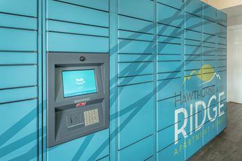Package lockers at hawthorne at the ridge in madison, al